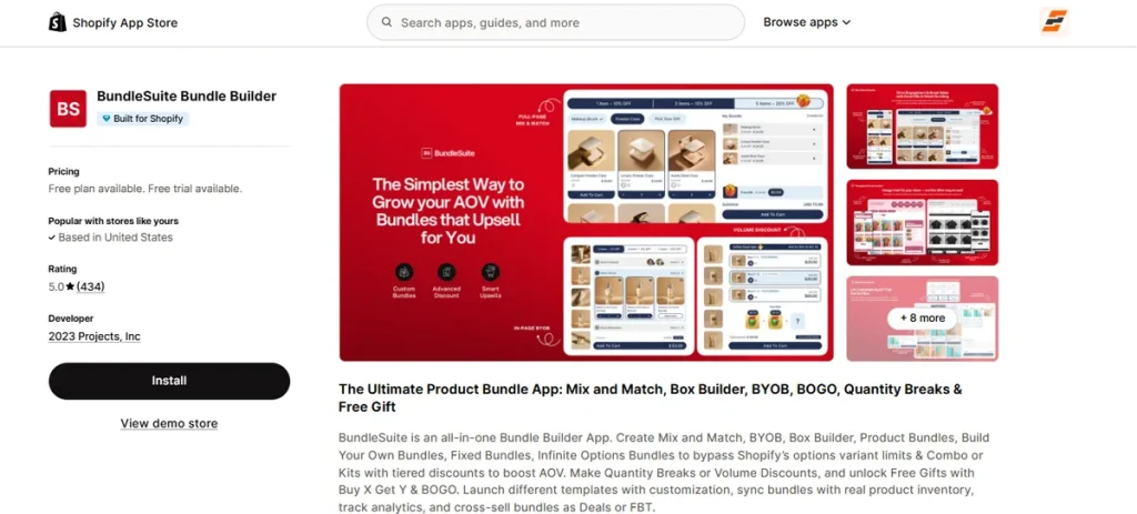 Screenshot of BundleSuite Bundle Builder