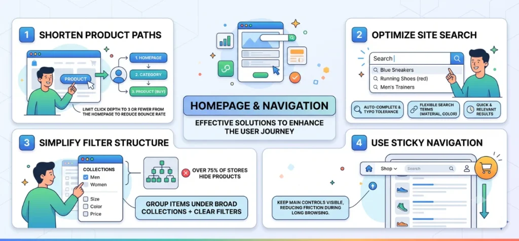 Homepage and Navigation CRO Strategies