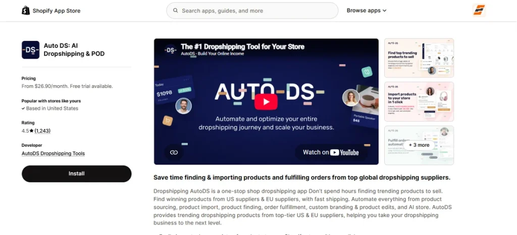 Screenshot of Auto DS