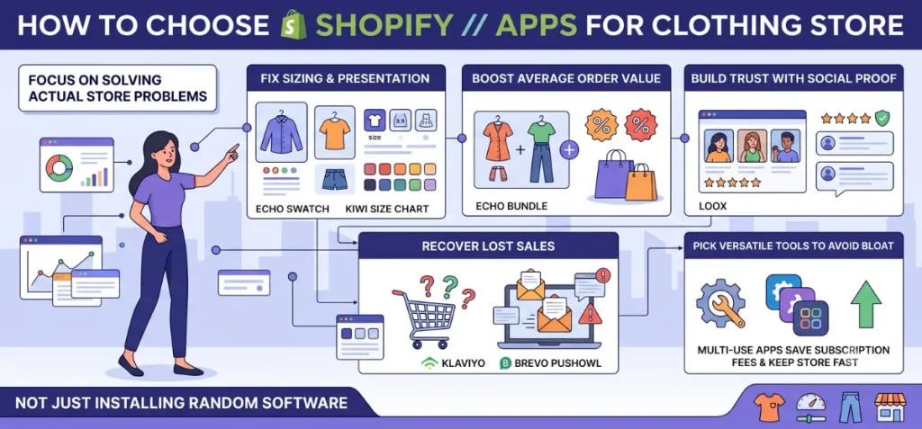 How to Choose the Right Shopify Apps for Your Clothing Store