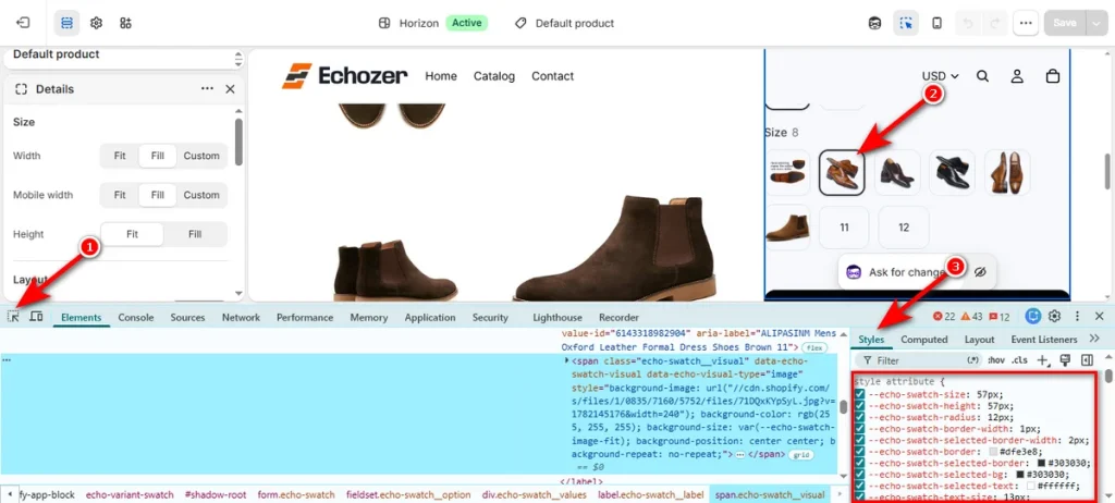 Find CSS Attribute