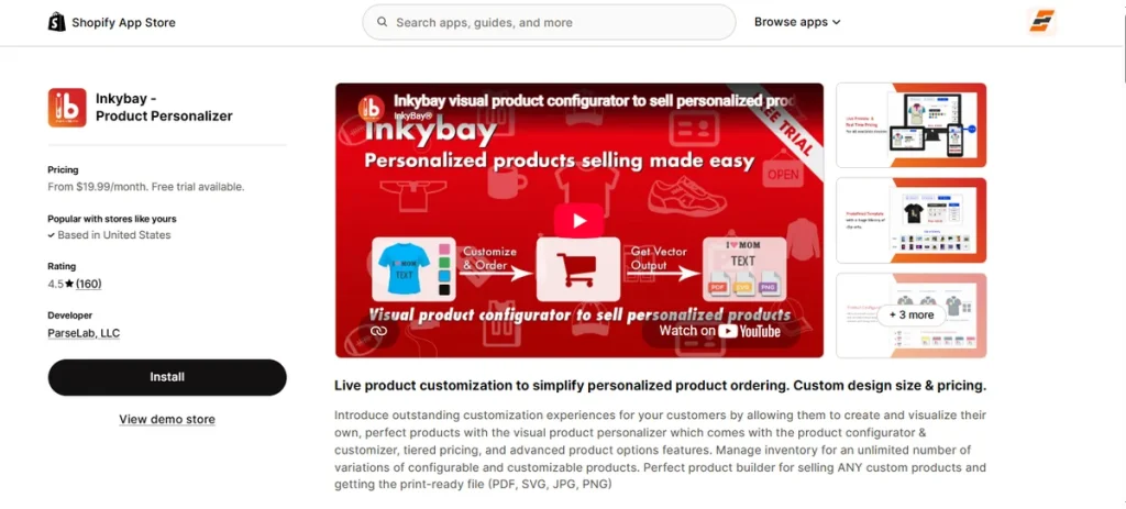 Screenshot of Inkybay