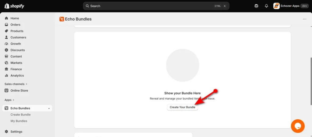 Click Create Your Bundle Button