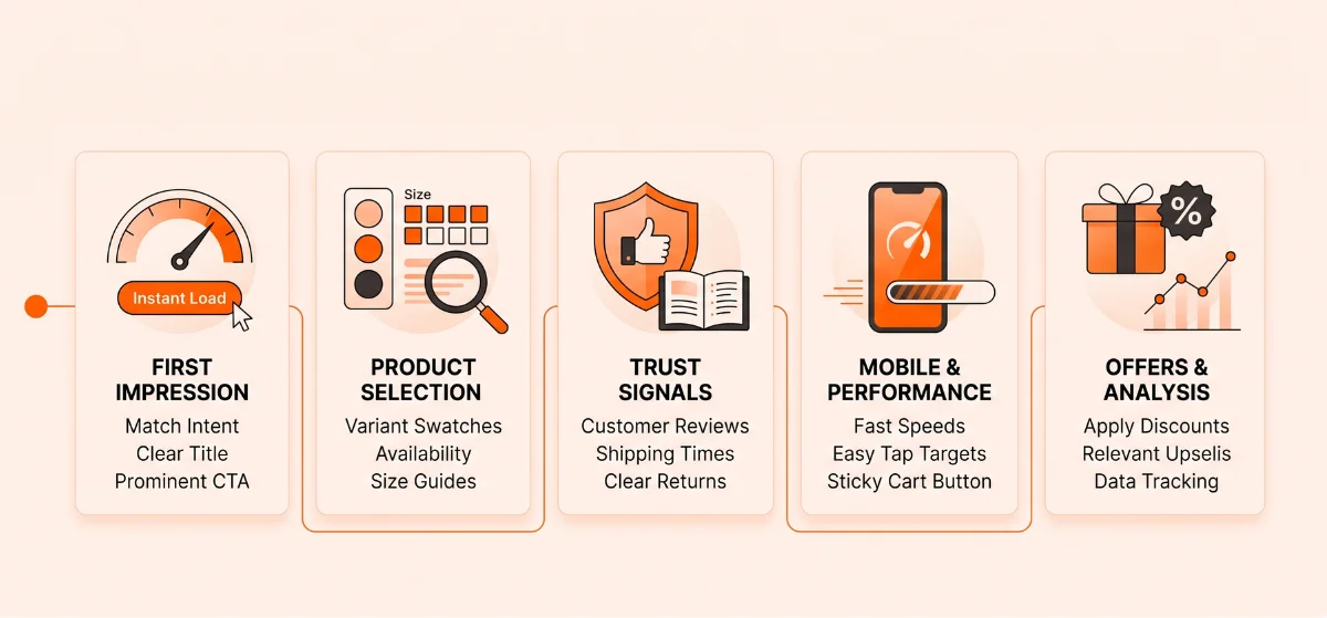 Shopify Product Page Bounce Rate Checklist