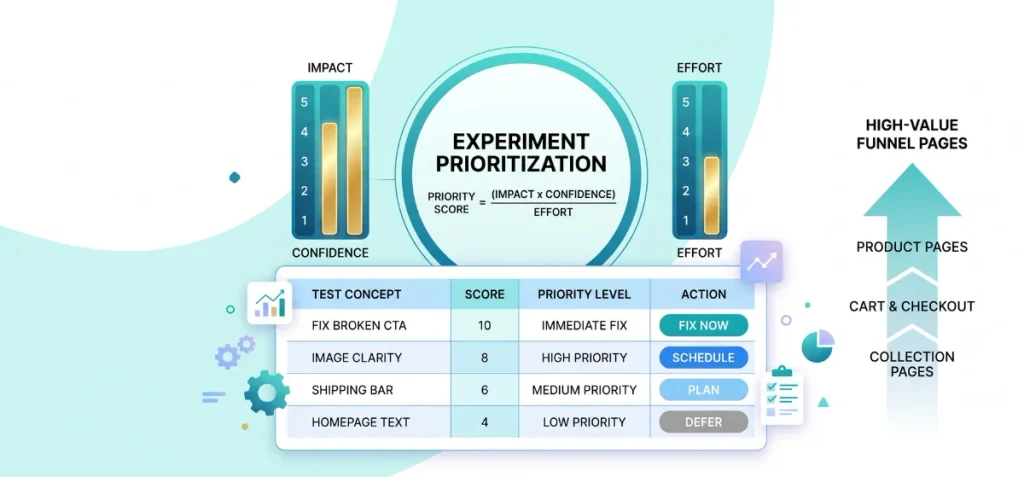 Prioritize Your Shopify CRO Test Backlog