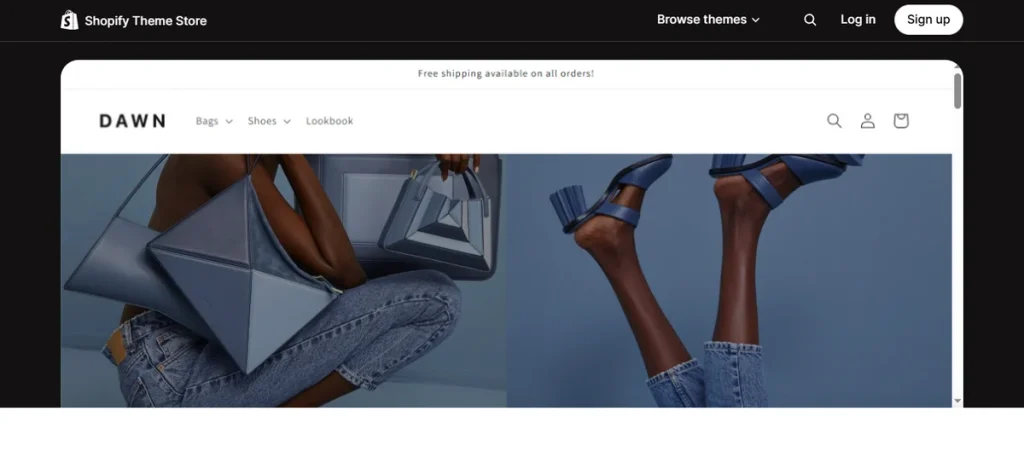 Screenshot of Dawn Shopify Theme