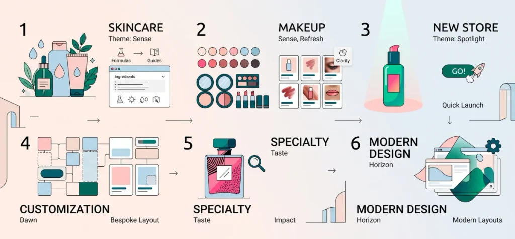 Which Free Shopify Theme is Right for Your Beauty Store